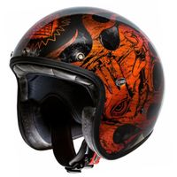 Premier le Petit BD orange chromed Motorrad Helm Neu Aktion!