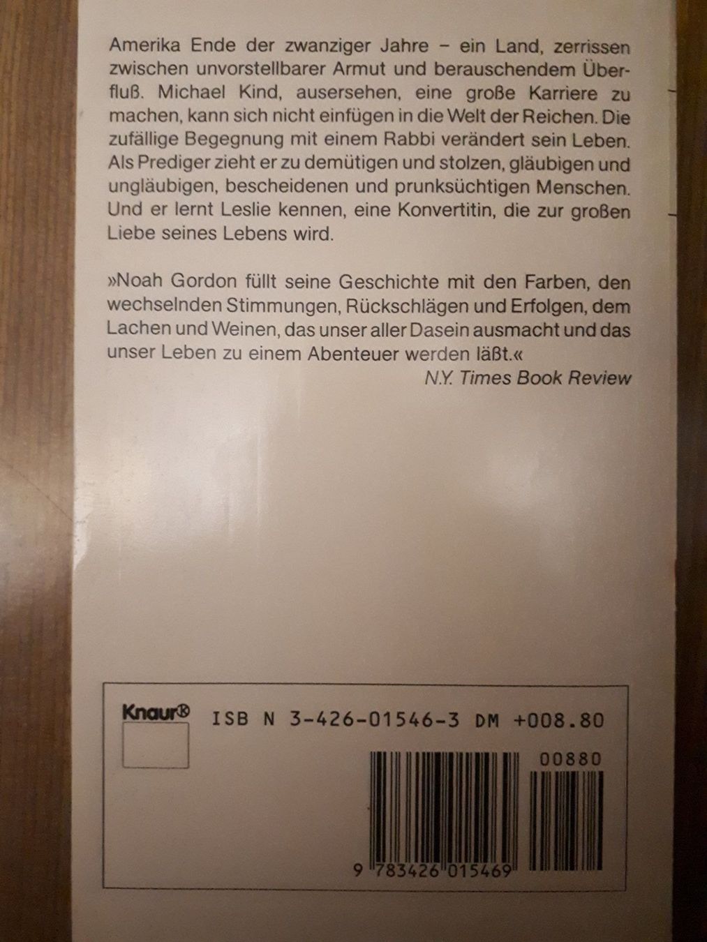 Libri: Noah Gordon Der Rabbi – Usato da Basel venduto da Alacant 2