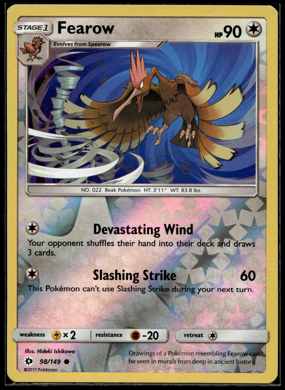 Pokémon Carte collezionabili: Fearow (SUM EN 98/149) - Reverse Holo – Nuovo (secondo la descrizione) da Affoltern am Albis venduto da Chiesa_5