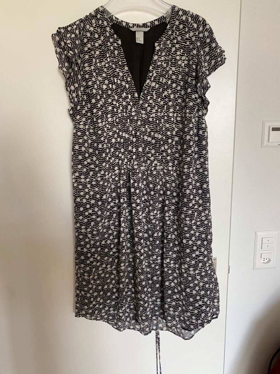 H&M Kleider: H&M Sommerkleid schwarz weiss Gr. 46 – Gebraucht aus Muensingen von drleevsy