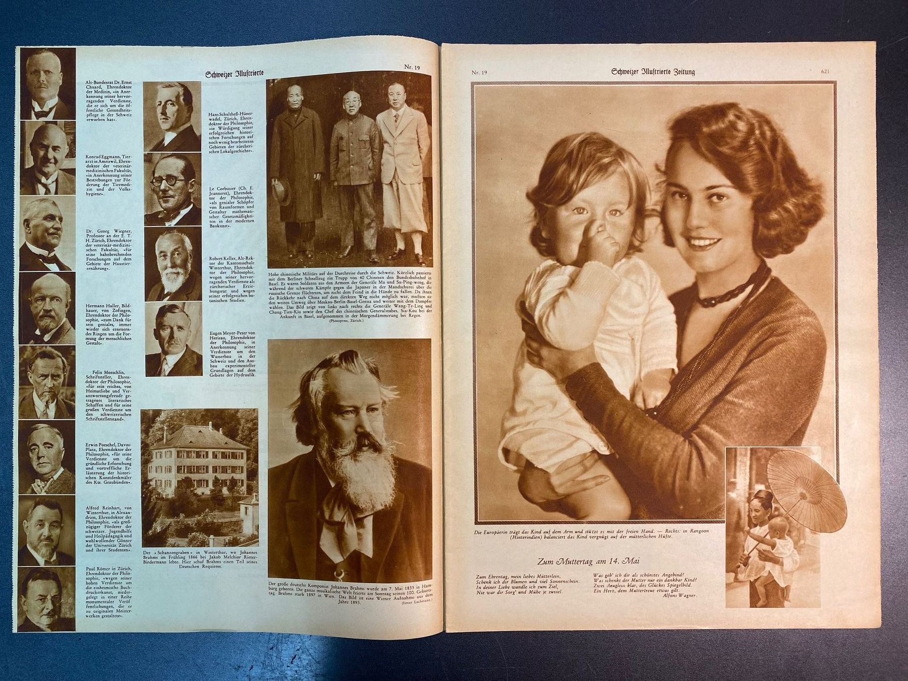 Riviste & Magazine: Zeitschrift Schweizer Illustrierte 1933 10. Mai Nr. 19 – Usato da Oberägeri venduto da Nussbi6 7