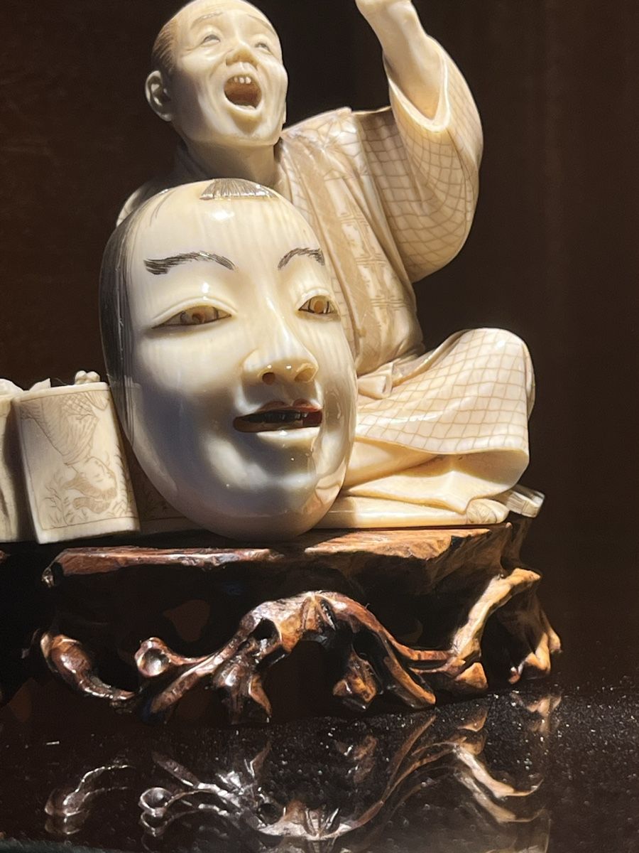 Statuette: originales antikes netsuke, japan, maske – Usato da Lengnau BE venduto da Meij 4