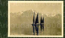 AK sw Barques du Léman VD Segelschiffe,Zweimaster ≈ 1910