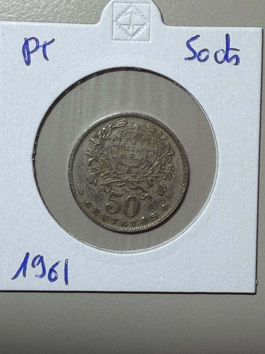 Tutti le monete: Portugal - 50 centimes - 1961  – Usato da Payerne venduto da Mike1682