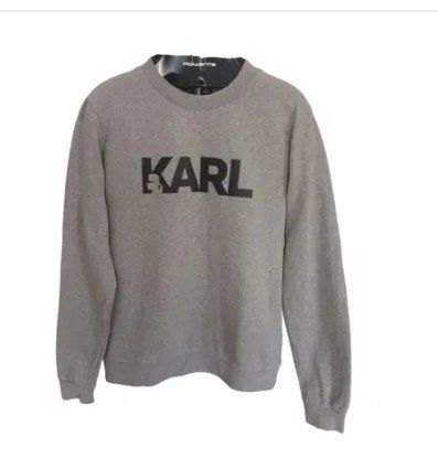 Karl Lagerfeld Maglioni & Felpe: Karl Lagerfeld - Sweat gris élégant - Taille M – Usato da La chaux-de-fonds venduto da nat_sqg2 1