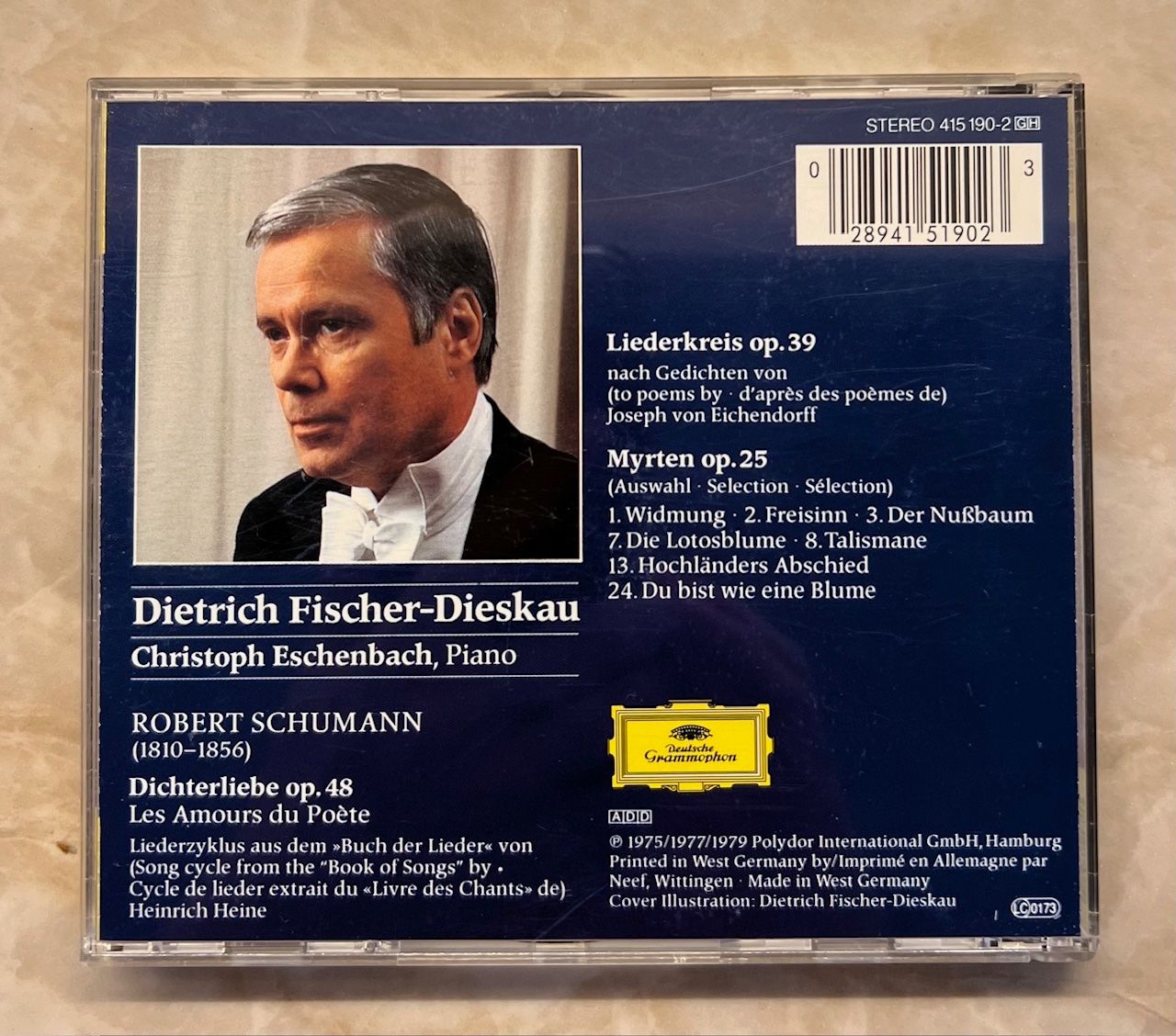 CD: Dietrich Fischer-Diskau - Schumann, siehe Bild – Usato da Liestal venduto da 99katzen 1