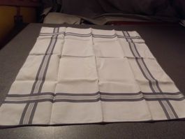 Taschentuch weiss/graues Muster