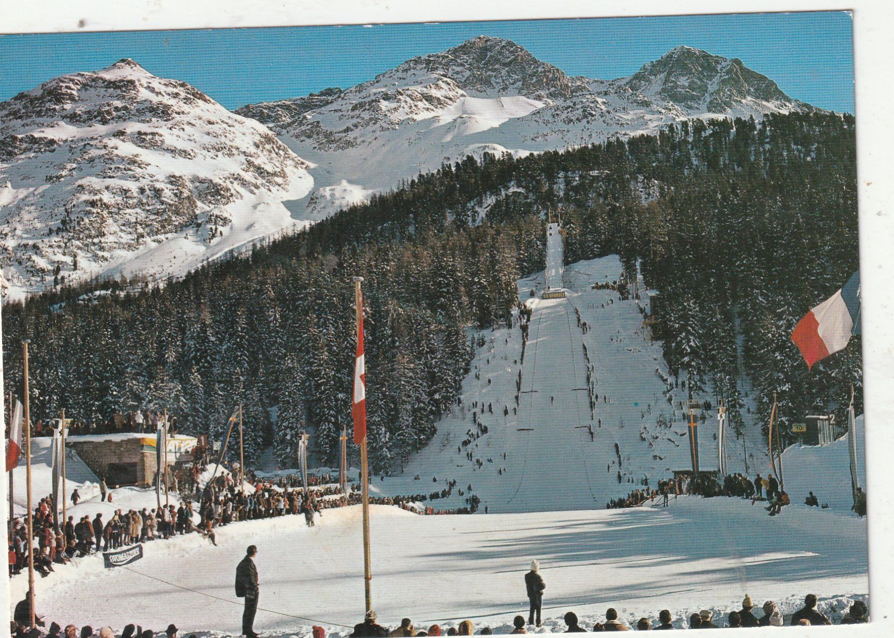 Cartoline postali: St. Moritz Olympia Schanze – Usato da Lumbrein venduto da made02