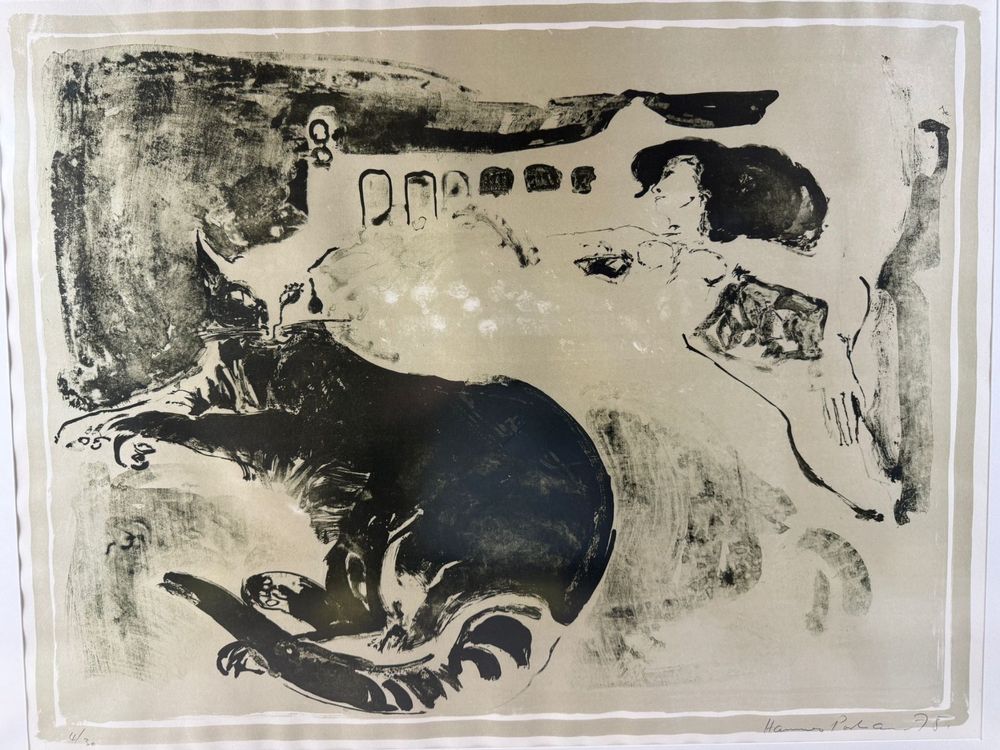 Hannes Portmann (1927 - 2007) Grosse Lithographie Hsigniert 2