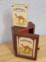 Vintage CAMEL Zigarettenbox und Spiegelbox Holz