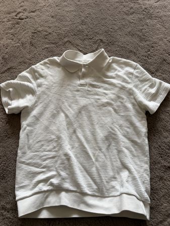Polo blanc d'été, taille M - Look décontracté et frais!