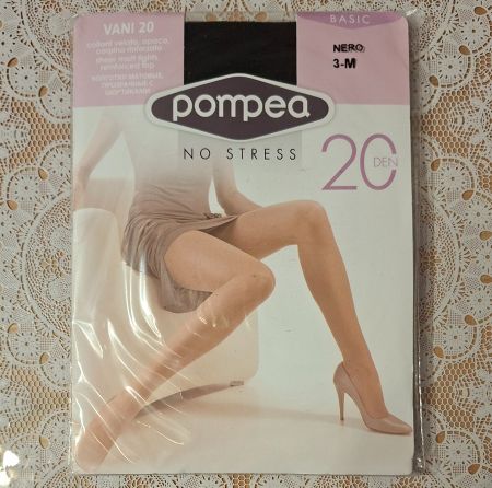 Pompea Basic Vani 20DEN Schwarz Gr.3/M Strumpfhose