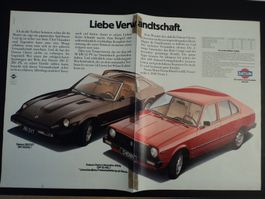 Prospekt Werbung Datsun 280 ZXT und Cherry 1980