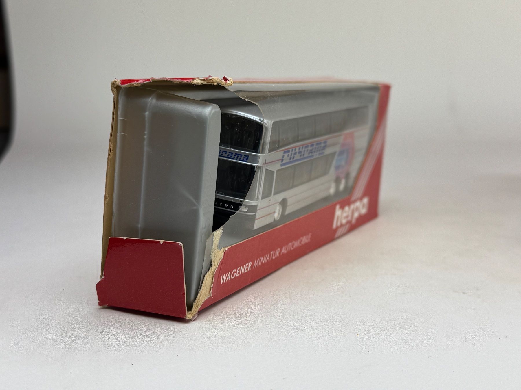 Herpa Modellautos: EB- Herpa Setra Doppeldecker Reisebus silbern – Gebraucht aus Elm von Wikmtz 1