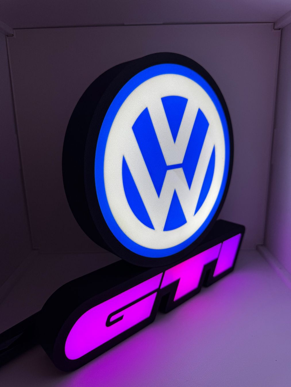 Lampen: Lightbox lumière led VW GTI RGB – Neu (gemäss Beschreibung) aus Vicques von PAMB3D 6