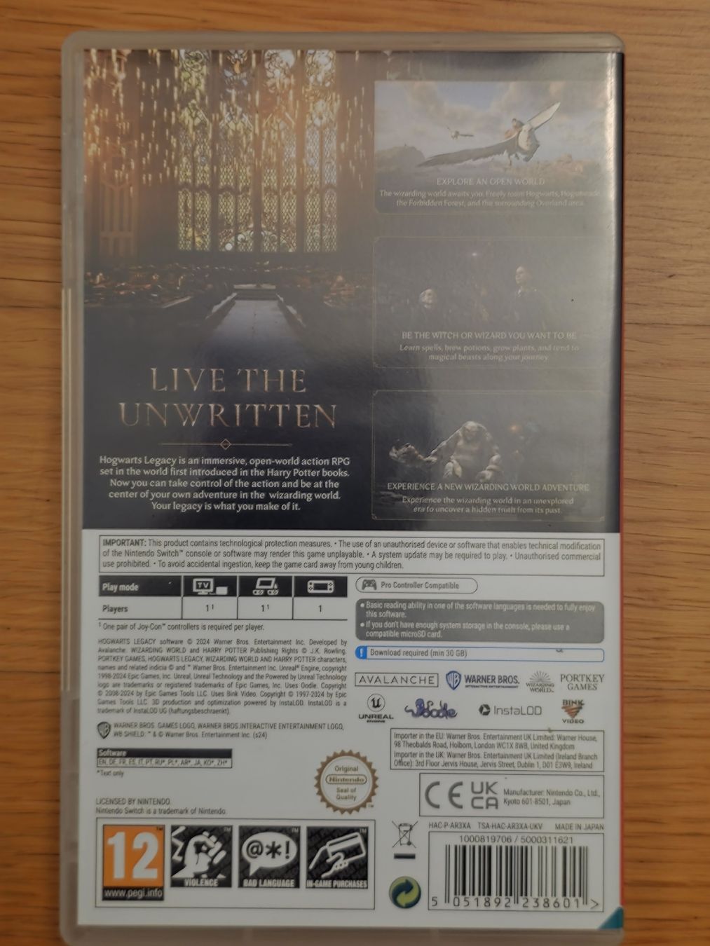 Nintendo Giochi: Hogwarts Legacy - Nintendo Switch  – Usato da Zürich venduto da jabo22 1