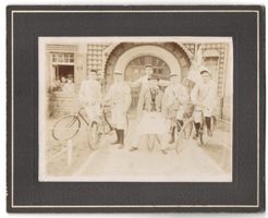 Fotografie junge Radfahrer eines Fahrrad