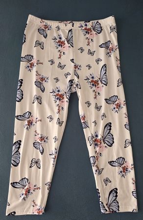 Sommer Leggings mit Schmetterlingen, Grösse L (eher M) NEU!