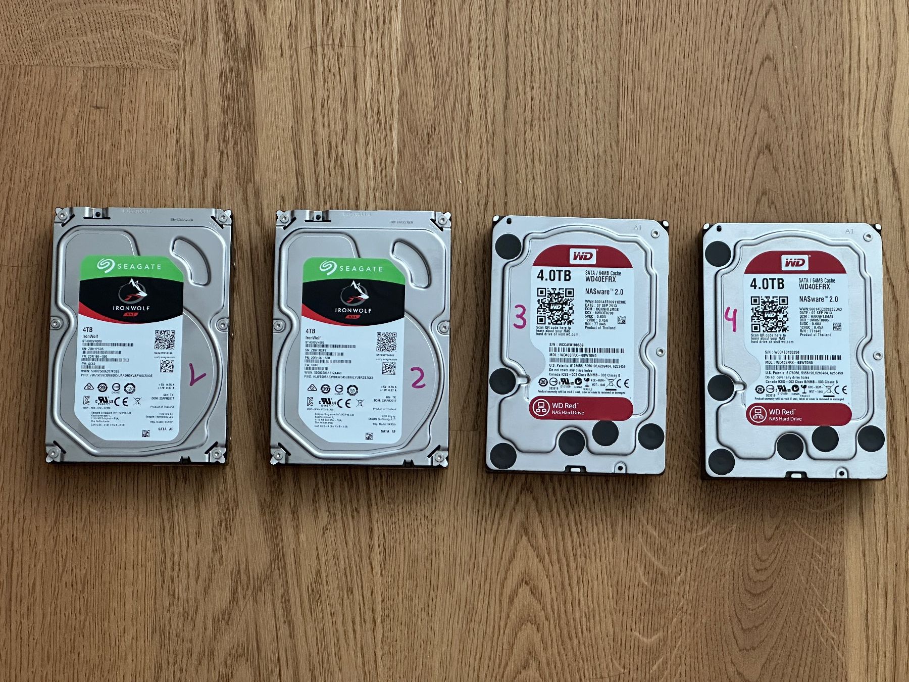 Dischi rigidi: 4x 4TB Harddisk 3.5" – Usato da Hägendorf venduto da hermes07