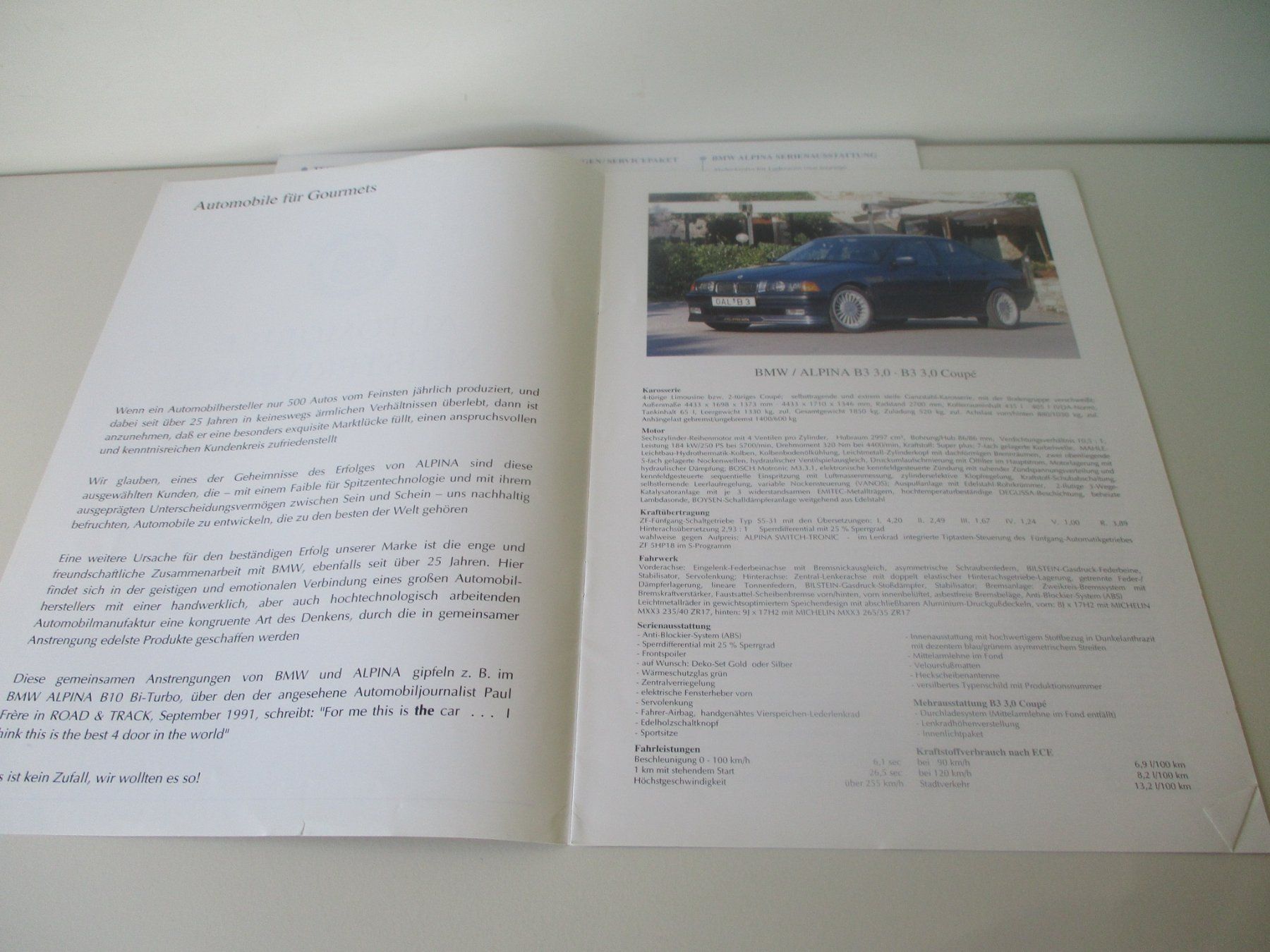 BMW Documenti: BMW ALPINA KATALÖGLI GESAMTPROGRAMM – Usato da Langnau i. E. venduto da Superseven69 3