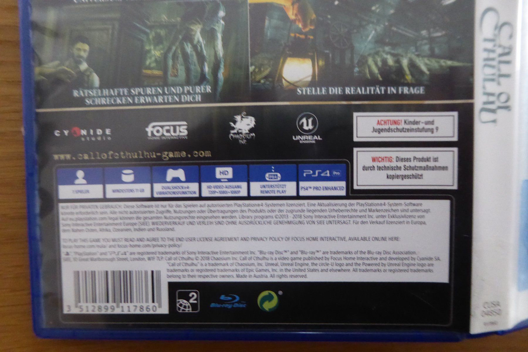 Sony Giochi: PS4 Call of Cthulhu – Usato da Allschwil venduto da Summelsarium 2