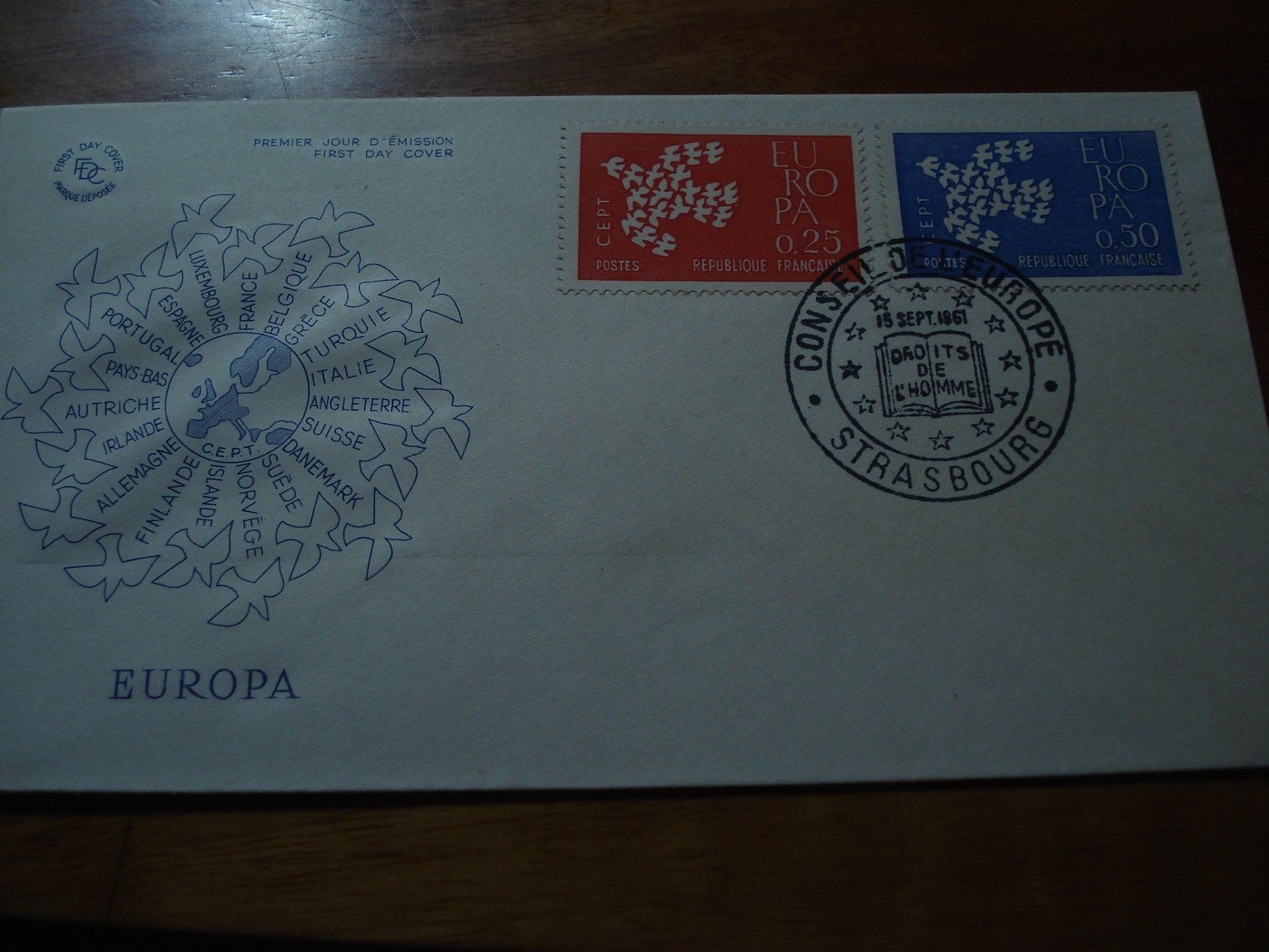 Tutti i francobolli: FDC Europamarke 1961, Frankreich – Usato da Niederwil AG venduto da morostahu