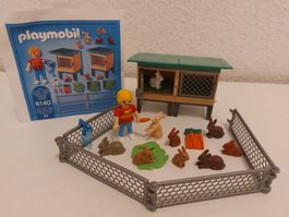 PLAYMOBIL 6140 Hasenstall mit Freigehege
