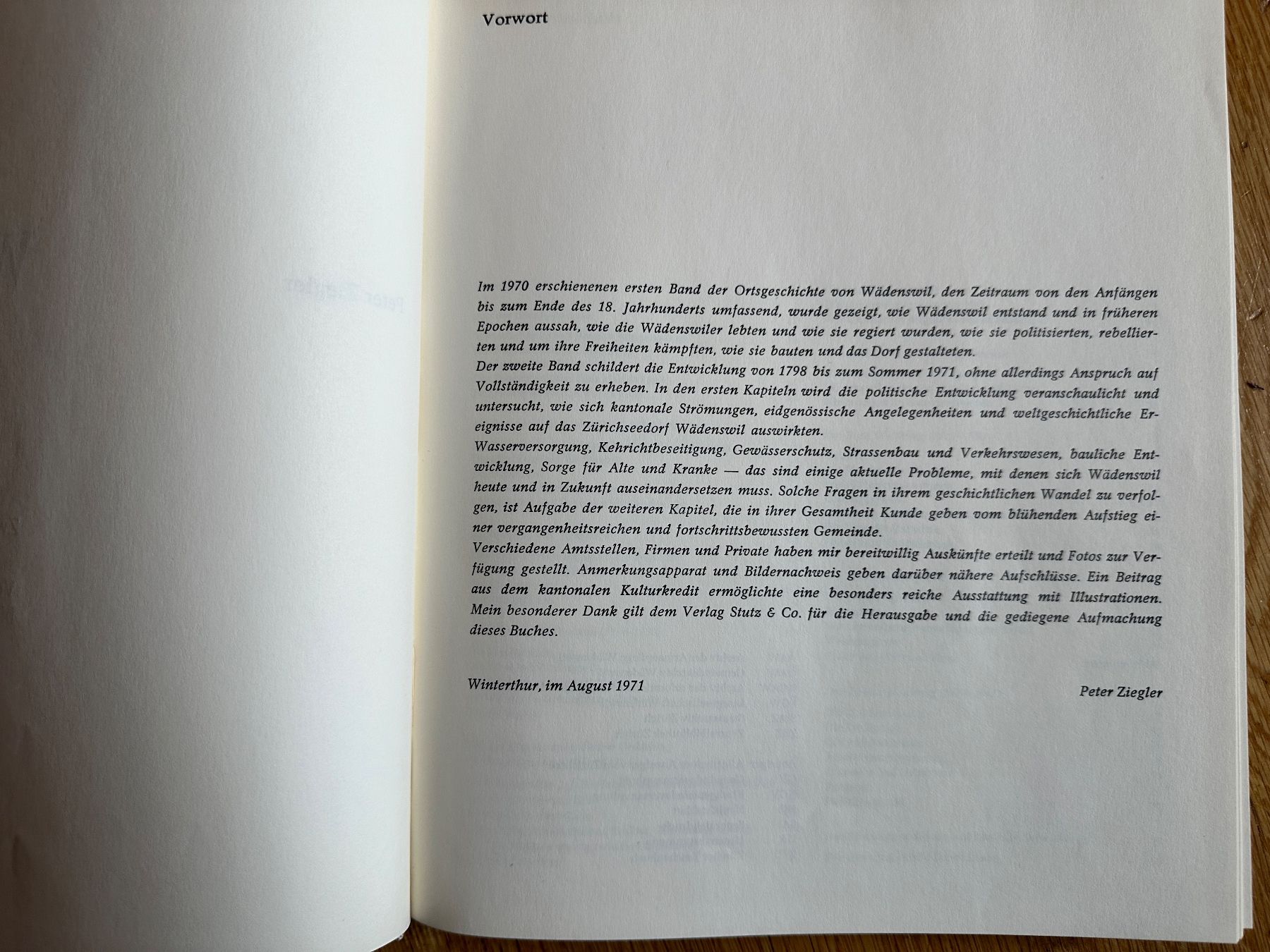 Libri: Peter Ziegler: Wädenswil. 2 Bde. – Usato da Zürich venduto da allp 6