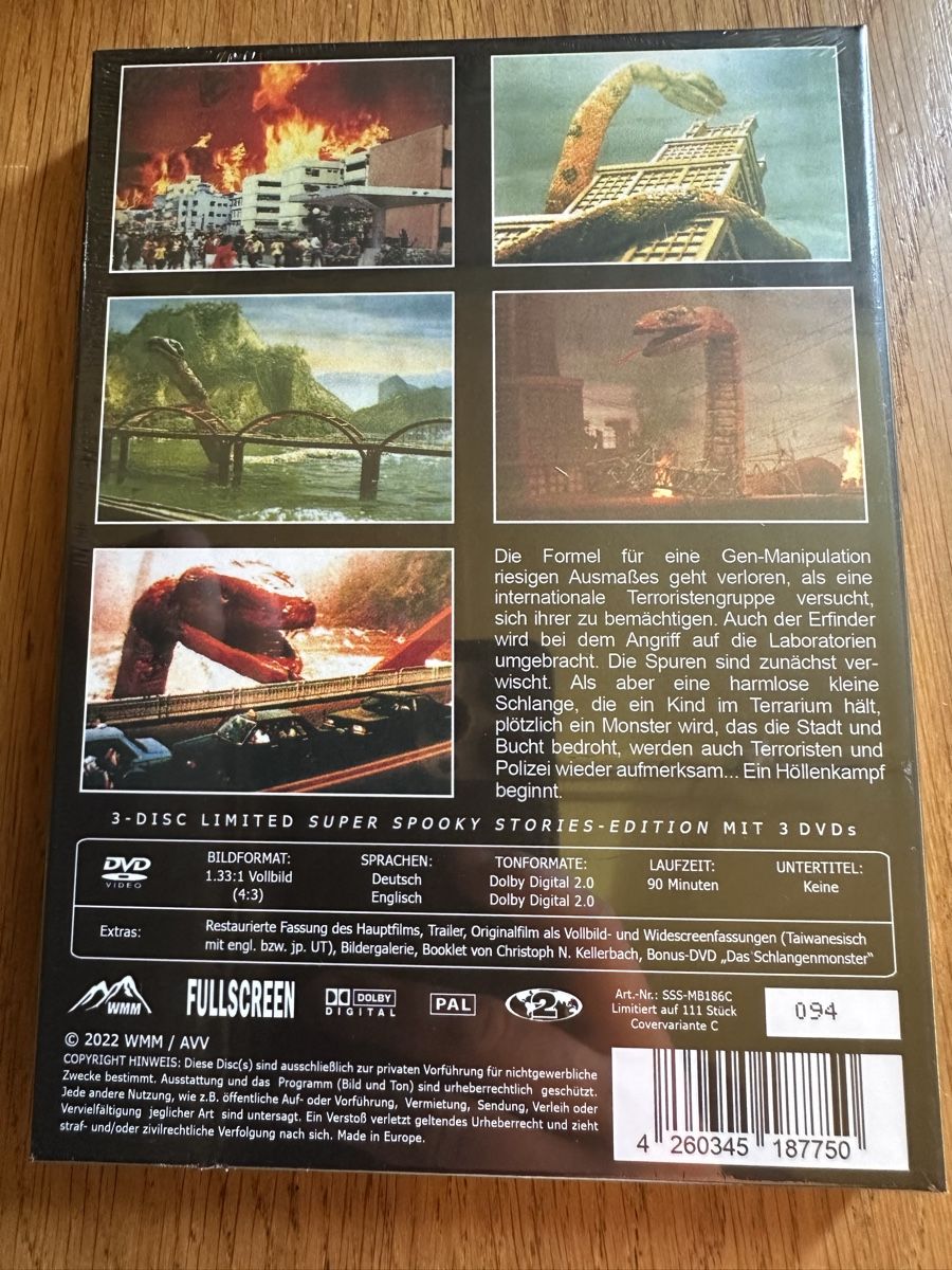 Alle DVDs: Terror Serpent Mediabook, neu OVP ￼ – Neu und originalverpackt aus Benken ZH von Audi-erich 1