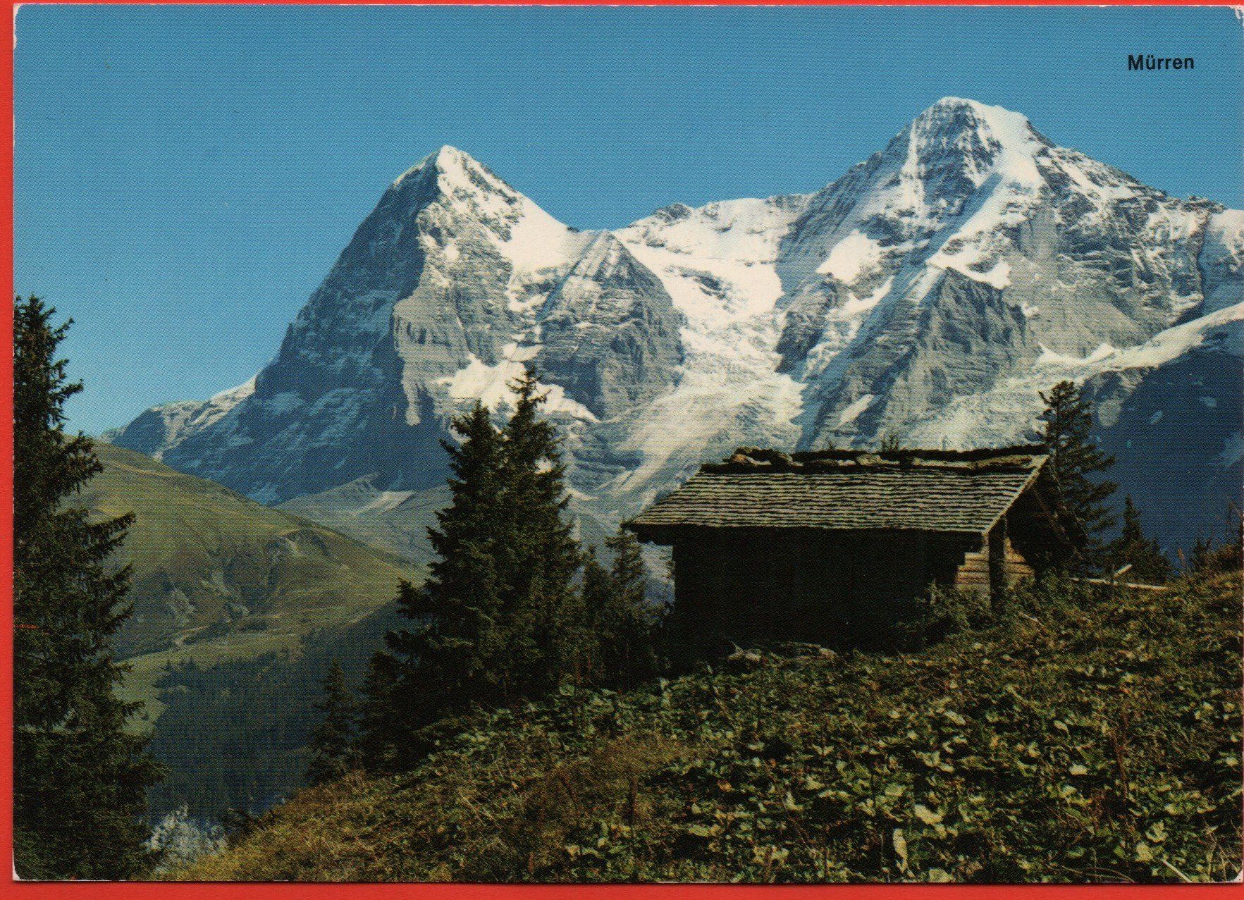 Cartes postales: 2 Ansichtskarten MÜRREN Eiger, Mönch, Wappen Schweiz – Neuf (Voir description) à Jona par philajona