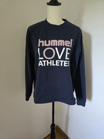 Hummel Sweatshirt Gr M – Dunkelblau Frontprint Sportlich