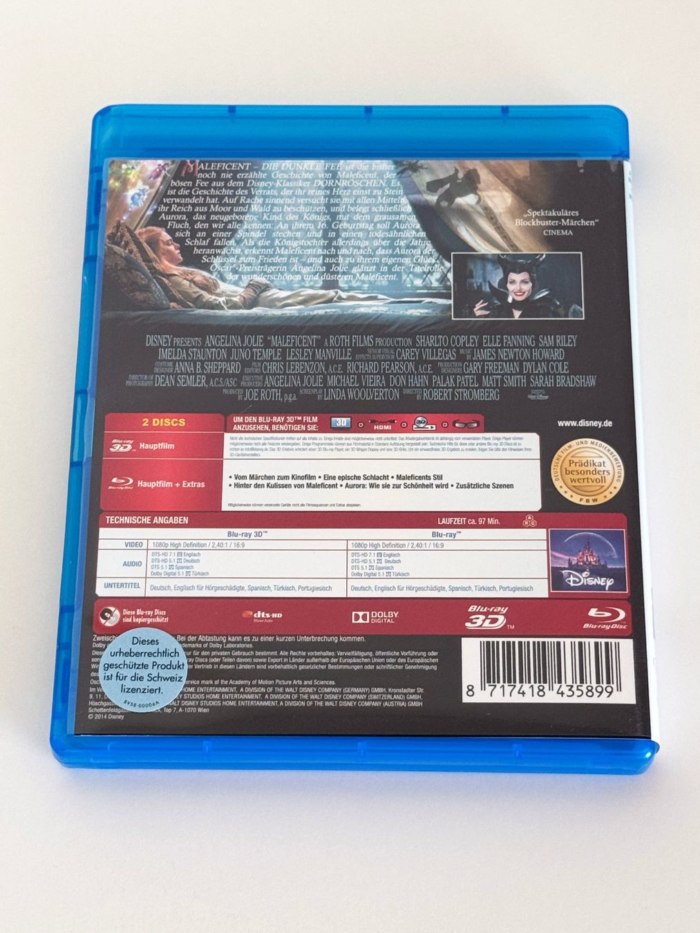 Tutti i DVDs: Maleficent Die dunkle Fee Blu-ray 3D + 2D Bluray – Usato da Neuheim venduto da vnetz 1