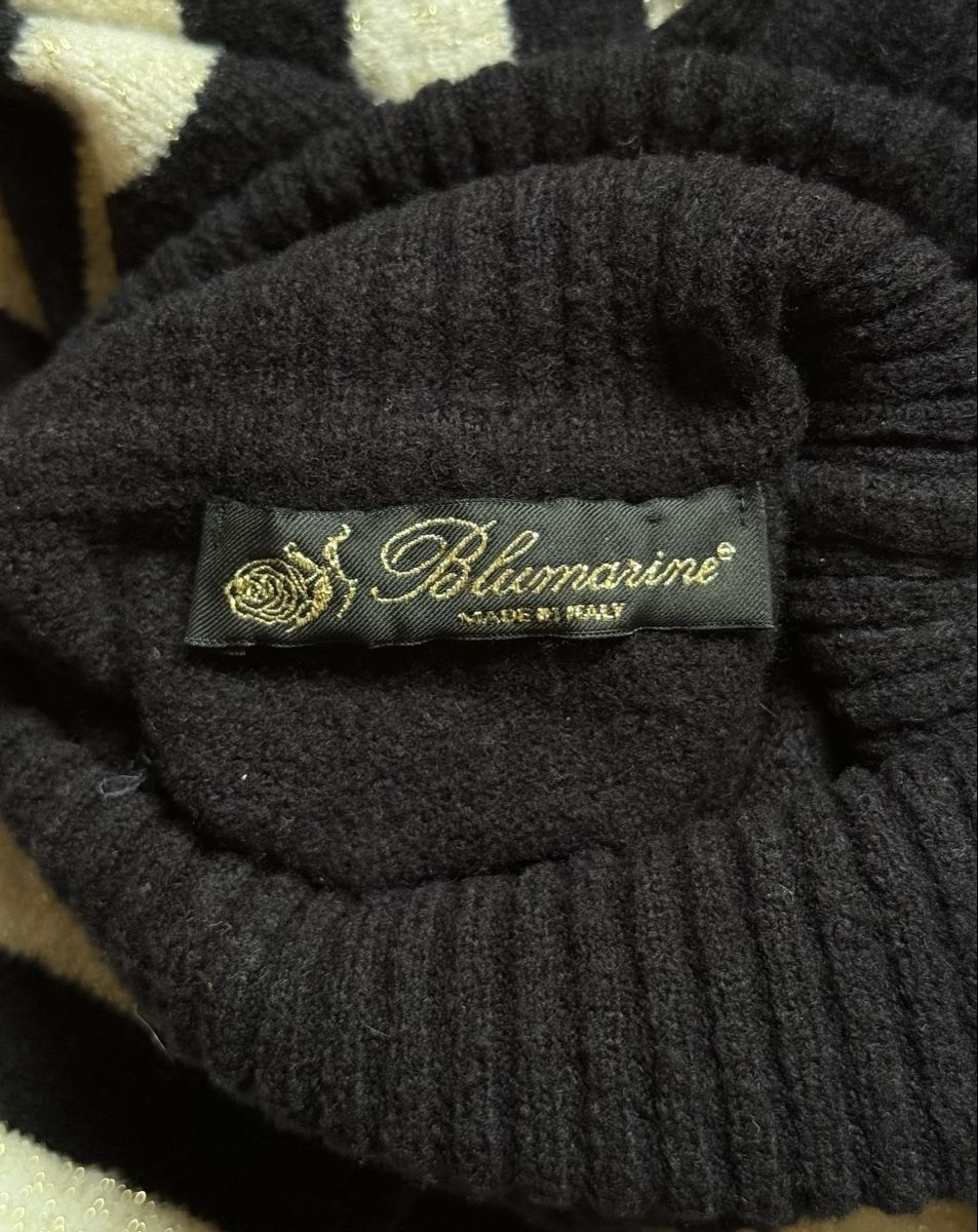 Maglioni & Felpe: blumarine sweater high collar wool stripped black – Usato da Meilen venduto da angelyxss 3