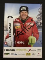 Autogrammkarte Aline Höpli Ski Alpin mit Unterschrift