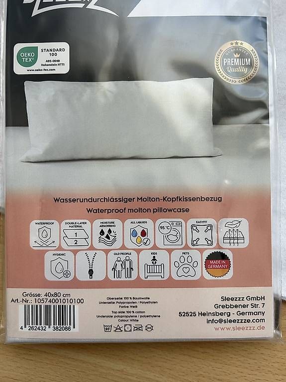 Biancheria da letto: Allergikerkissenbezug – Nuovo e nell'imballaggio originale da Berneck venduto da and_99bm 1