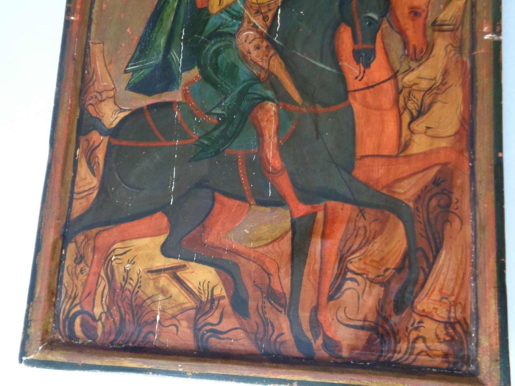 Dipinti: Alte Ikone handgemalt - Boris und Gleb ? – Usato da Chur venduto da omonia 3