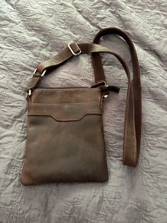 Tasche Leder braun Umhängetasche guter Zustand