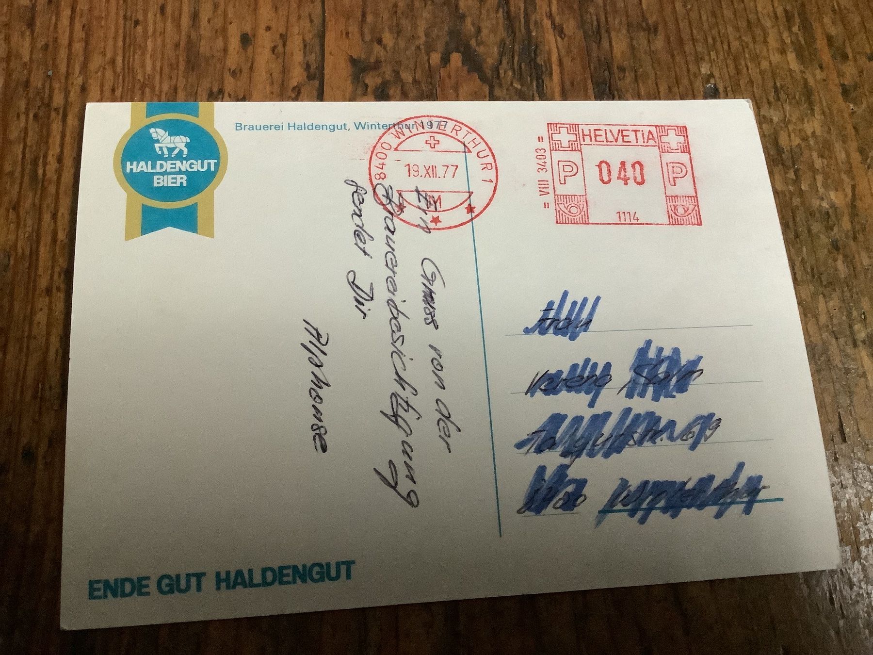Cartoline postali: Haldengut Winterthur – Usato da Flaach venduto da Monisoldshop 1