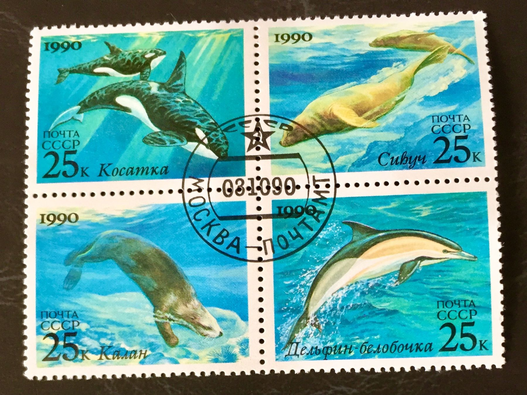 Tutti i francobolli: BRIEFMARKEN Sowjetunion CCCP Meeressäuger  GESTEMPELT – Usato da Aarau venduto da Angi-007