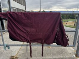 Pferdedecke Winter dunkelrot 155 100g