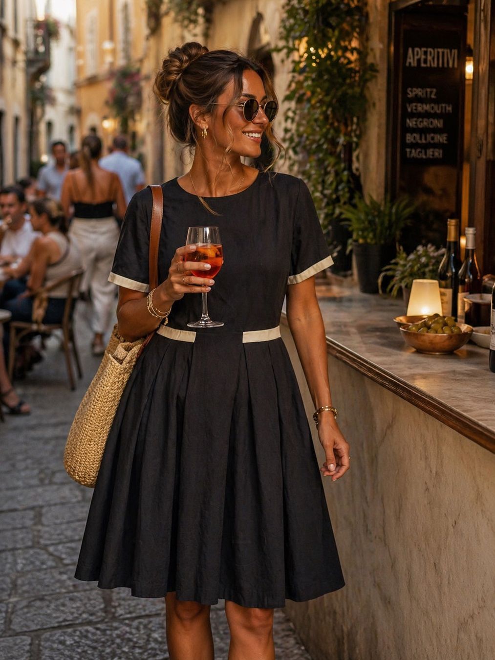Max Mara Vestiti: Max Mara Schwarzes Sommerkleid, Gr. 38 – Usato da Thalwil venduto da Stilzli01