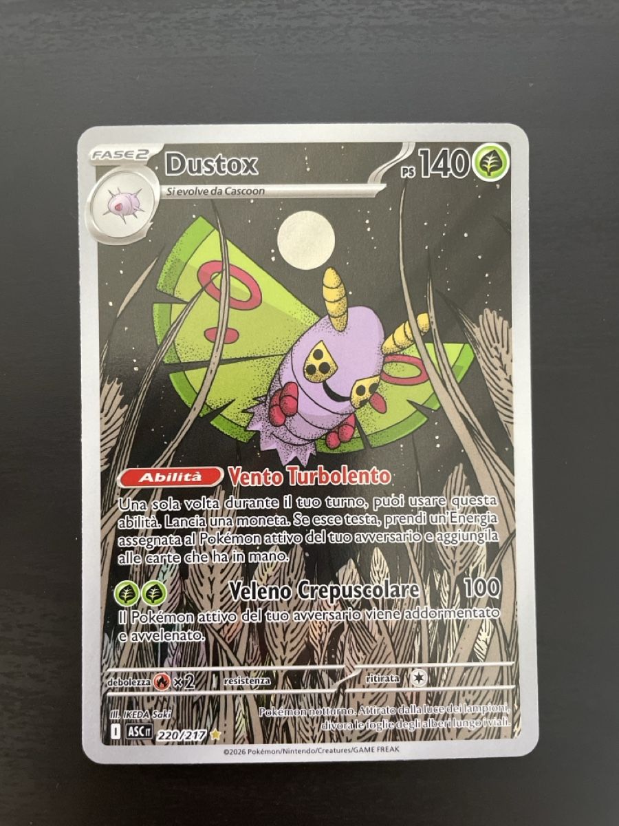 Pokémon Sammelbilder & Trading cards: Dustox ASC it 220/217 NM – Neu (gemäss Beschreibung) aus Savosa von RyumaSenpai97