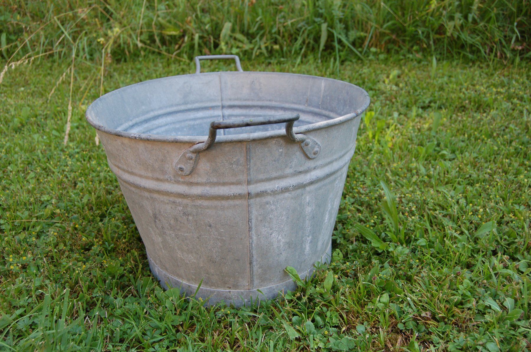 Sonstige Gartendekorationen: Blechgelte, Zuber  Gr.48 – Gebraucht aus Bauma von Dampf63 5