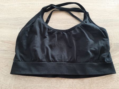 Bustier, Sport-BH Gr. S, schwarz