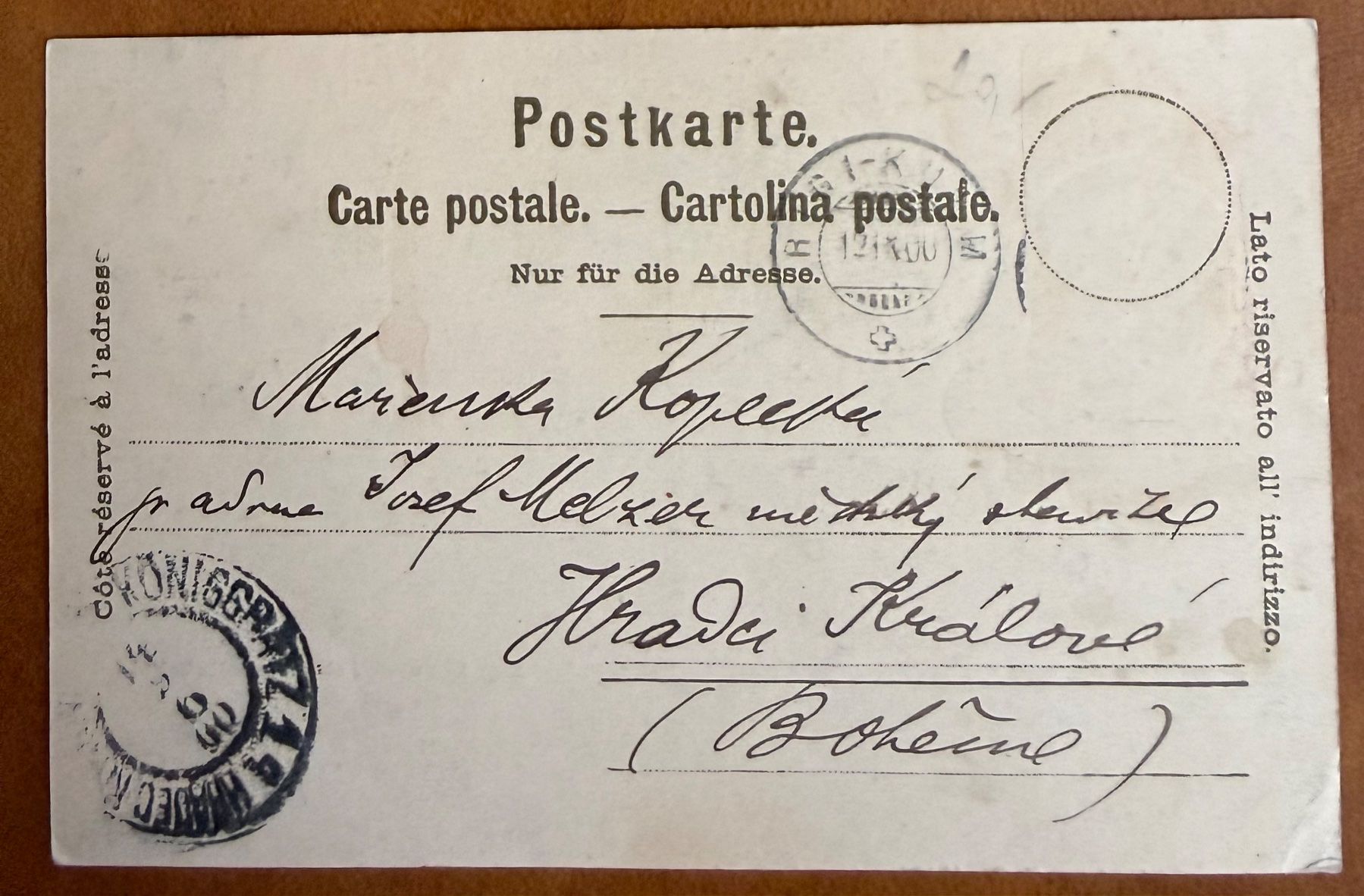 Cartoline postali: Rigi - Bahn - Schnurtobelbrücke  - 1900 – Usato da Lutry venduto da Ediego 2