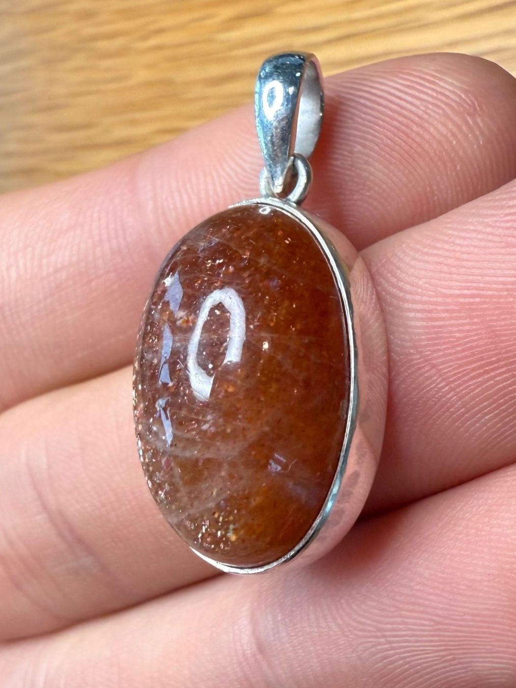 Ciondoli: Sonnenstein Cabochon Anhänger Silber 925 – Nuovo e nell'imballaggio originale da Biel venduto da djvalbnc 3