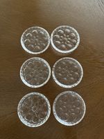 Glas Untersetzer 6er Set Stern Muster guter Zustand