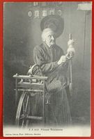 Walliserin am Spinnrad 1922