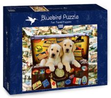 Bluebird Puzzle "Zwei Reisende Welpen" 1000 Teile