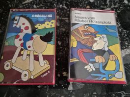 Märchenkassetten 2 Stk s' Rössli Hü und Räuber Hotzenplotz